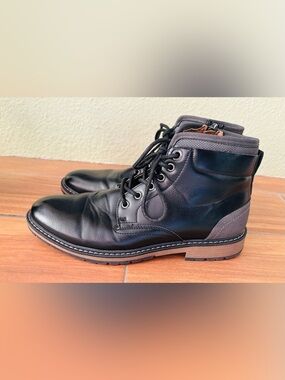 Madden Taskorn Combat Boot in Black Leather Size:  8.5